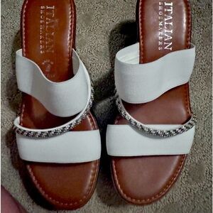 Italian Shoemaker Wedge Sandals! Size 9.
